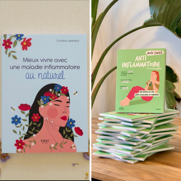 Livres de Caroline Lepinteur sur la santé naturelle et l’alimentation anti-inflammatoire
